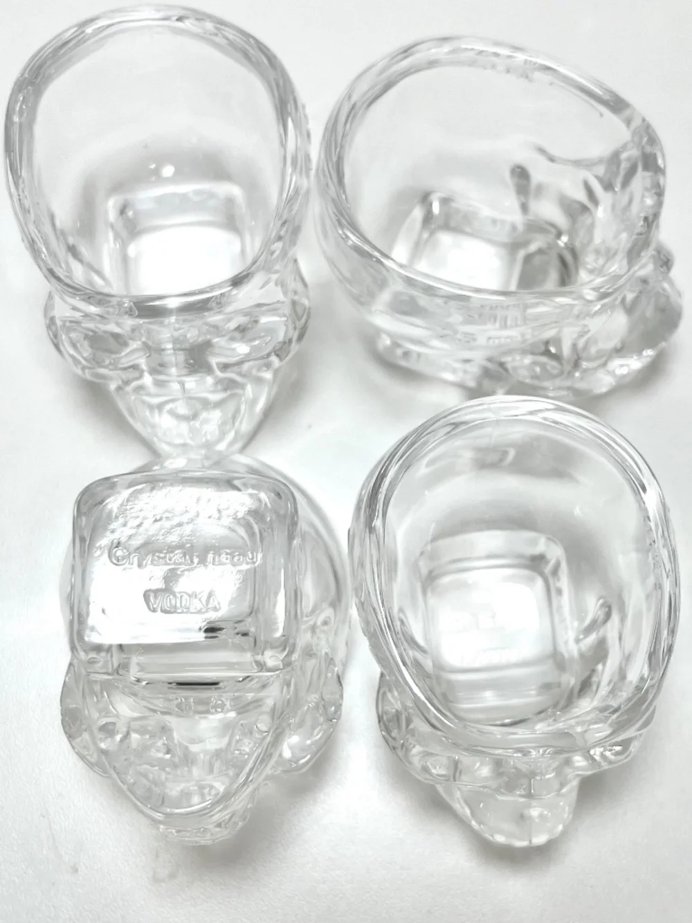 Crystal Head Vodka Skull Shot Glasses Set of 4